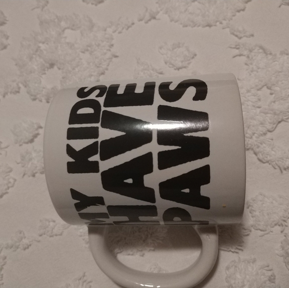 My Kids Have Paws Stoneware Coffee Mug !!SOLD!! - Picture 2 of 5